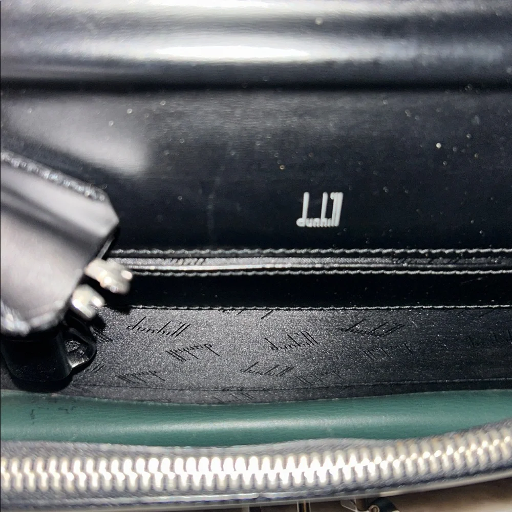 Dunhill Black Leather clutch with wallet